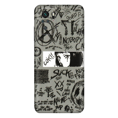Xiaomi Redmi Phone Skins (All Models) - Never Have Love Anime - 3D Embossed Finish (L-260) Redmi Note 10