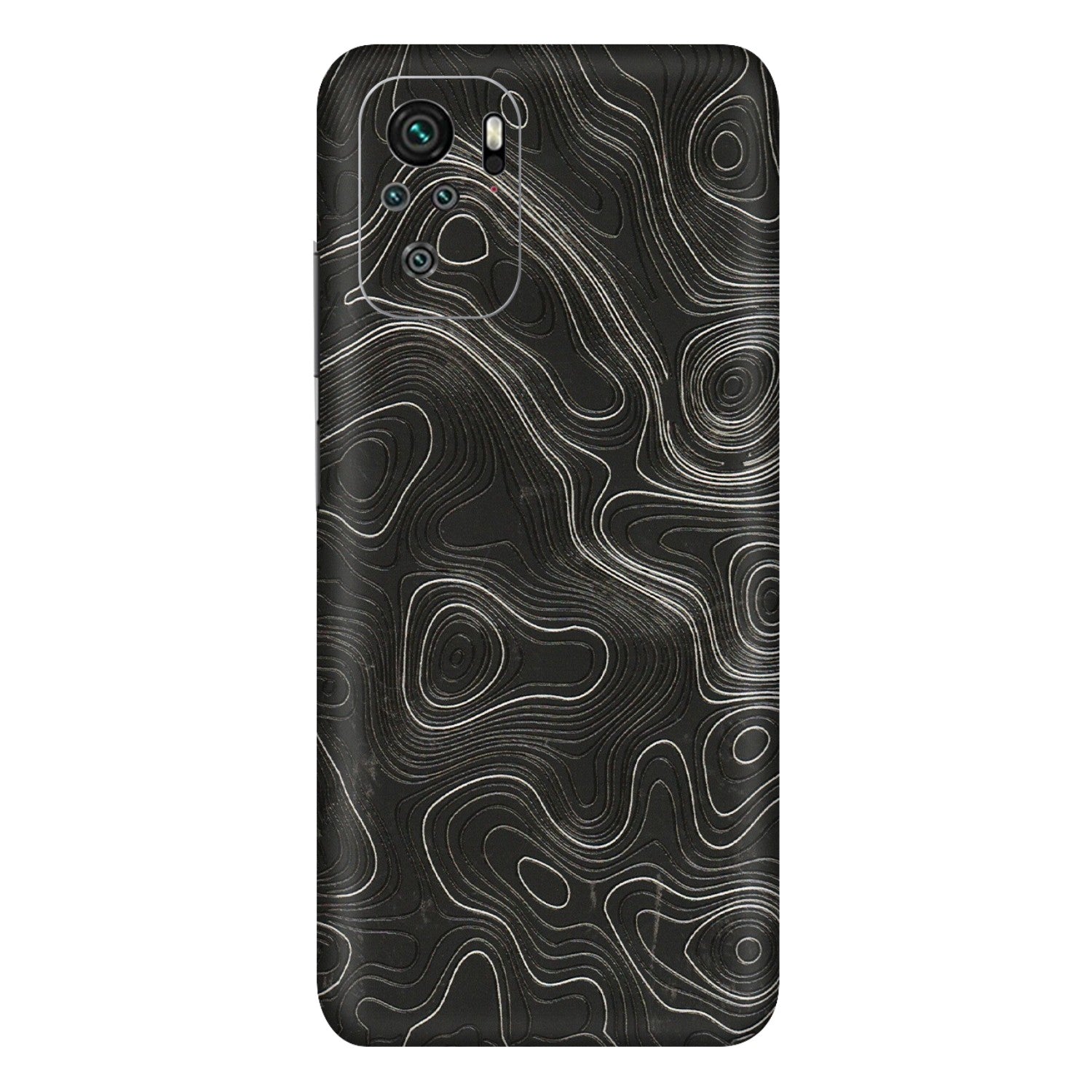 Xiaomi Redmi Phone Skins (All Models) - Abstract White Line Map - 3D Embossed Finish (L-269) Redmi Note 10