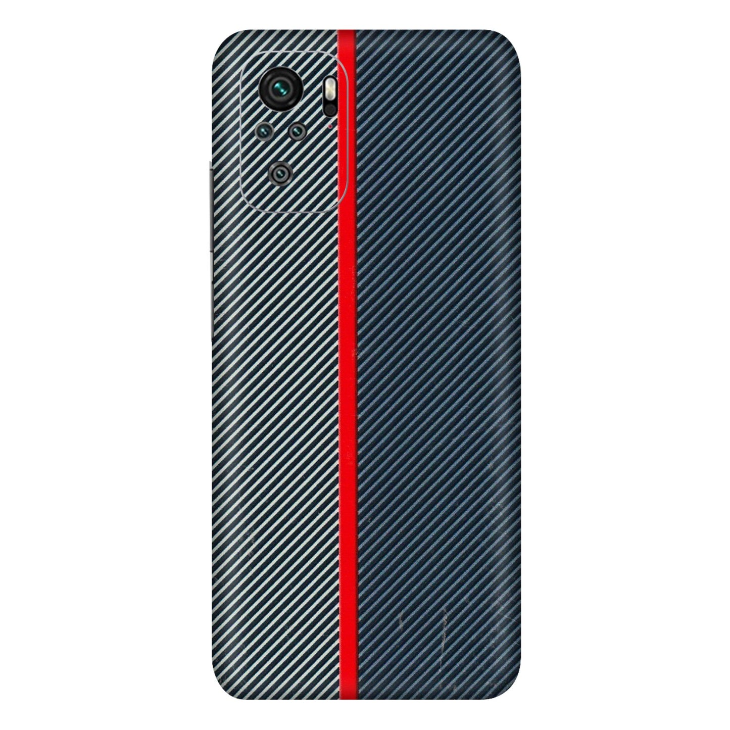 Xiaomi Redmi Phone Skins (All Models) - Blue Sober Lines - 3D Embossed Finish (L-305) Redmi Note 10