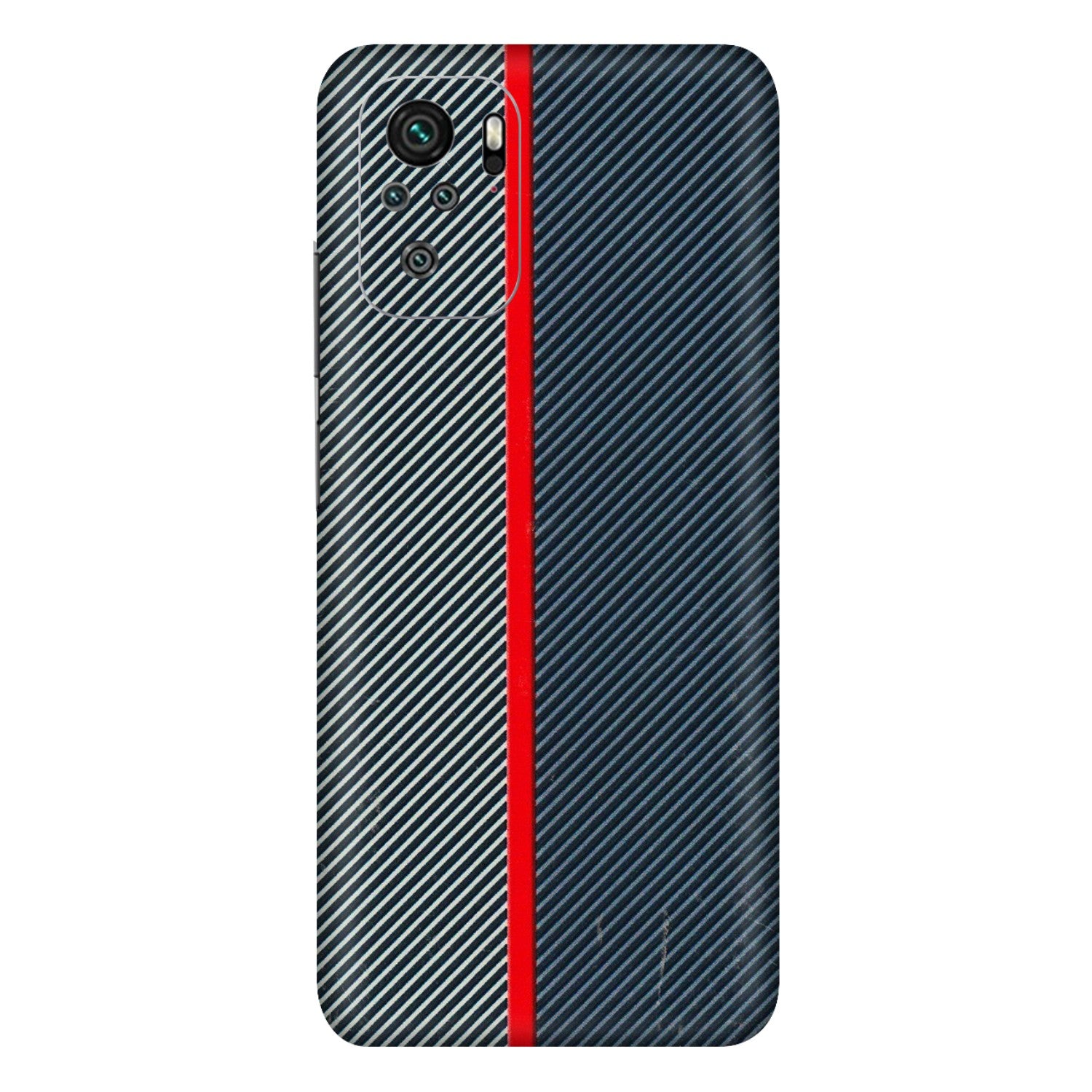 Xiaomi Redmi Phone Skins (All Models) - Blue Sober Lines - 3D Embossed Finish (L-305) Redmi Note 10
