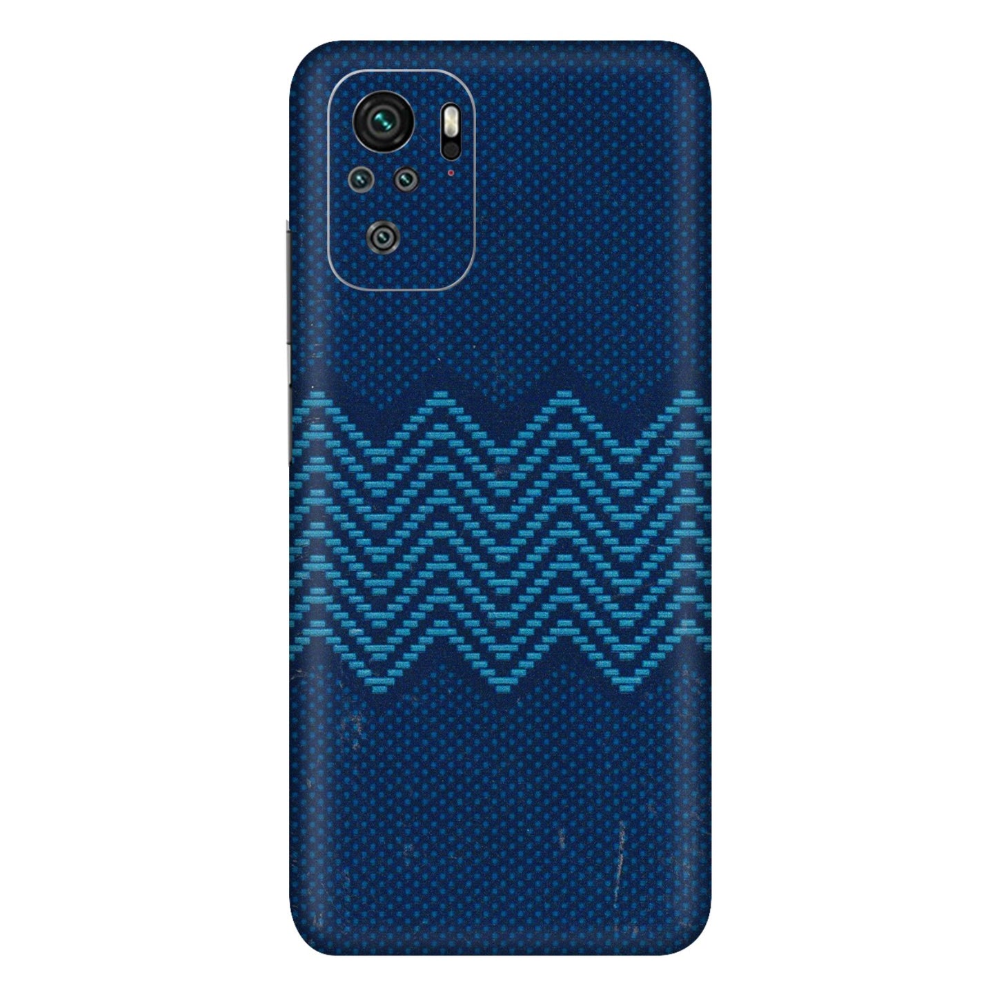 Xiaomi Redmi Phone Skins (All Models) - Blue Sober Waves - 3D Embossed Finish (L-306) Redmi Note 10