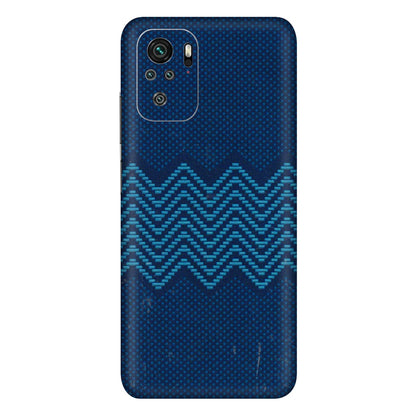 Xiaomi Redmi Phone Skins (All Models) - Blue Sober Waves - 3D Embossed Finish (L-306) Redmi Note 10