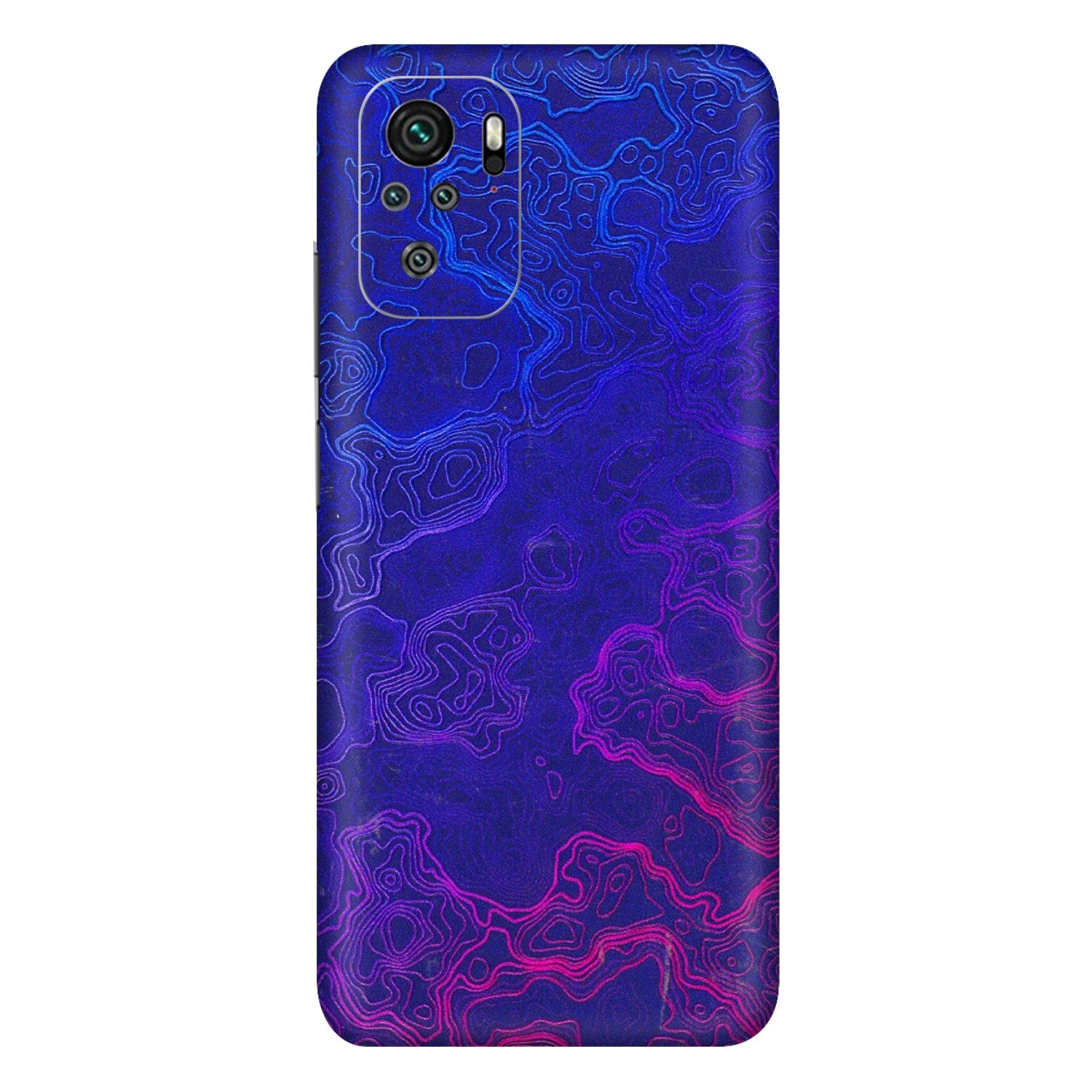 Xiaomi Redmi Phone Skins (All Models) - Purple Ripples Swirl - 3D Embossed Finish (L-314) Redmi Note 10