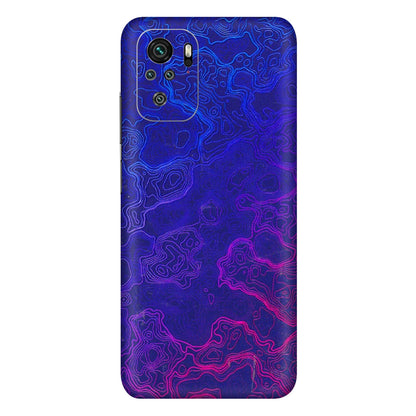 Xiaomi Redmi Phone Skins (All Models) - Purple Ripples Swirl - 3D Embossed Finish (L-314) Redmi Note 10