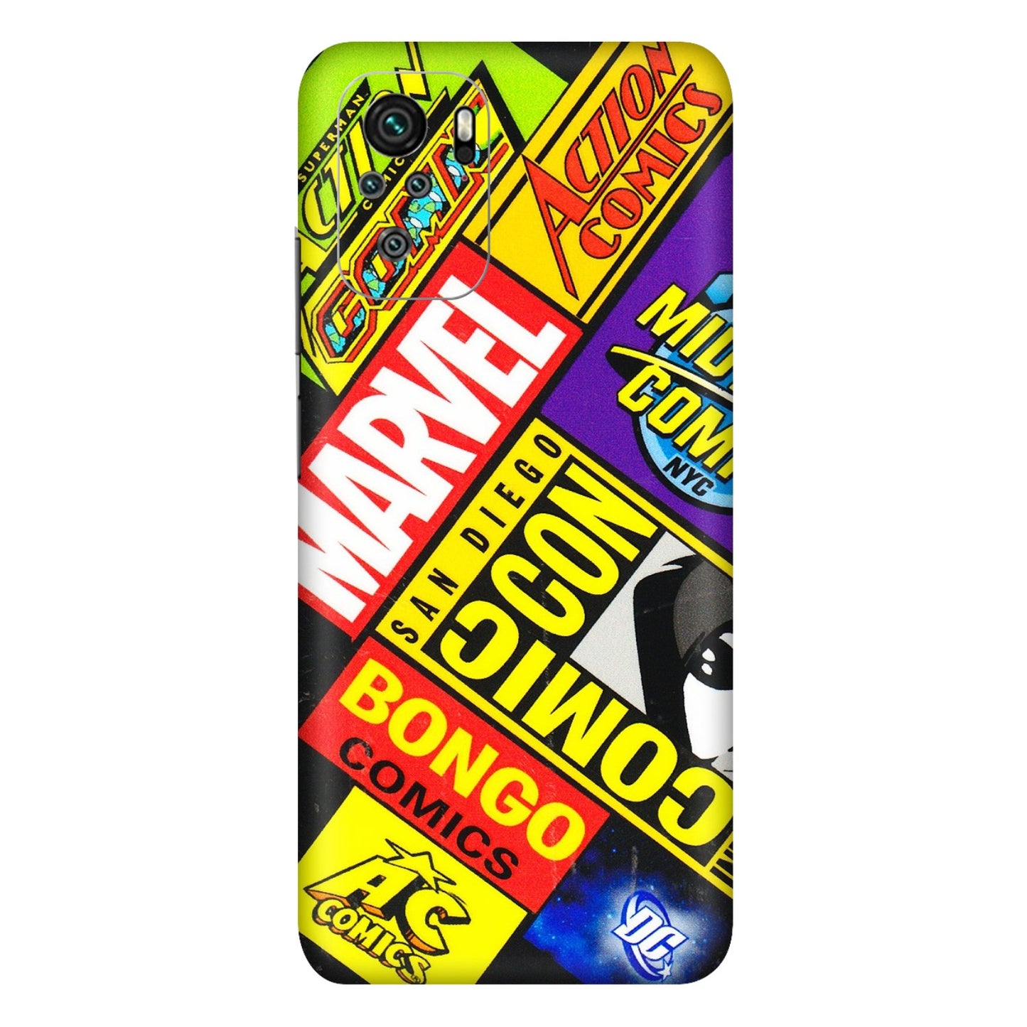 Xiaomi Redmi Phone Skins (All Models) - Bongo Comic Con - 3D Embossed Finish (L-325) Redmi Note 10