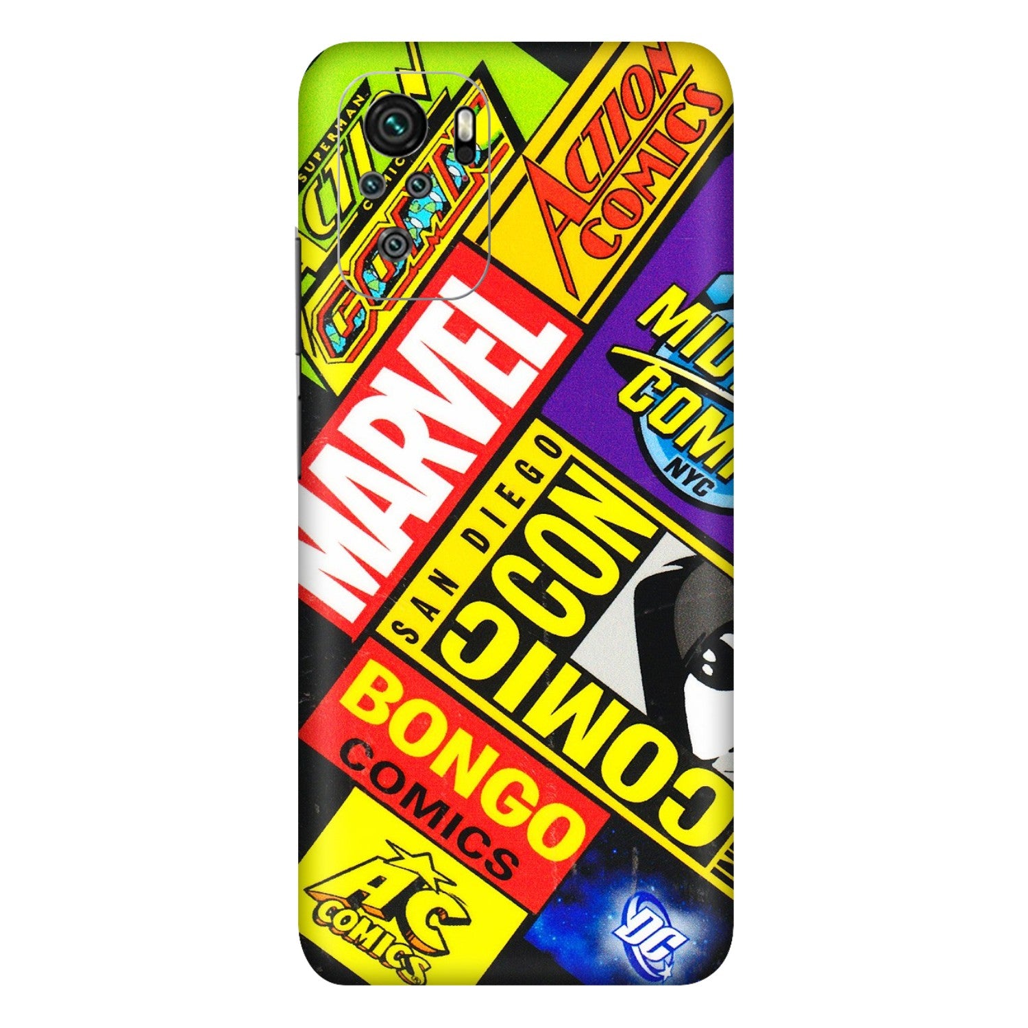 Xiaomi Redmi Phone Skins (All Models) - Bongo Comic Con - 3D Embossed Finish (L-325) Redmi Note 10