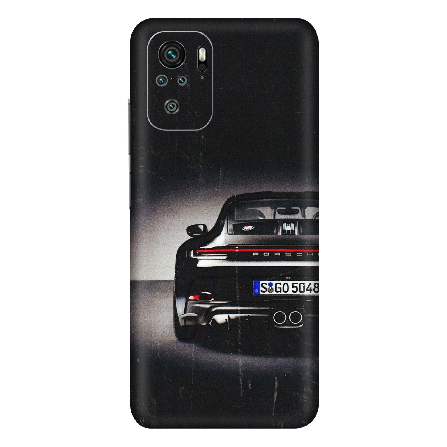 Xiaomi Redmi Phone Skins (All Models) - New Black Porsche GT3 - 3D Embossed Finish (L-327) Redmi Note 10