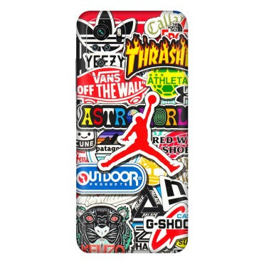 Xiaomi Redmi Phone Skins (All Models) - Multi Brands Sticker Graffiti - 3D Embossed Finish (L-37) Redmi Note 10