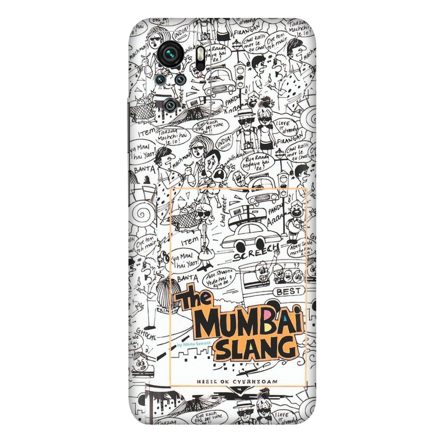 Xiaomi Redmi Phone Skins (All Models) - The Mumbai Slang - Matte Finish (M-142) Redmi Note 10