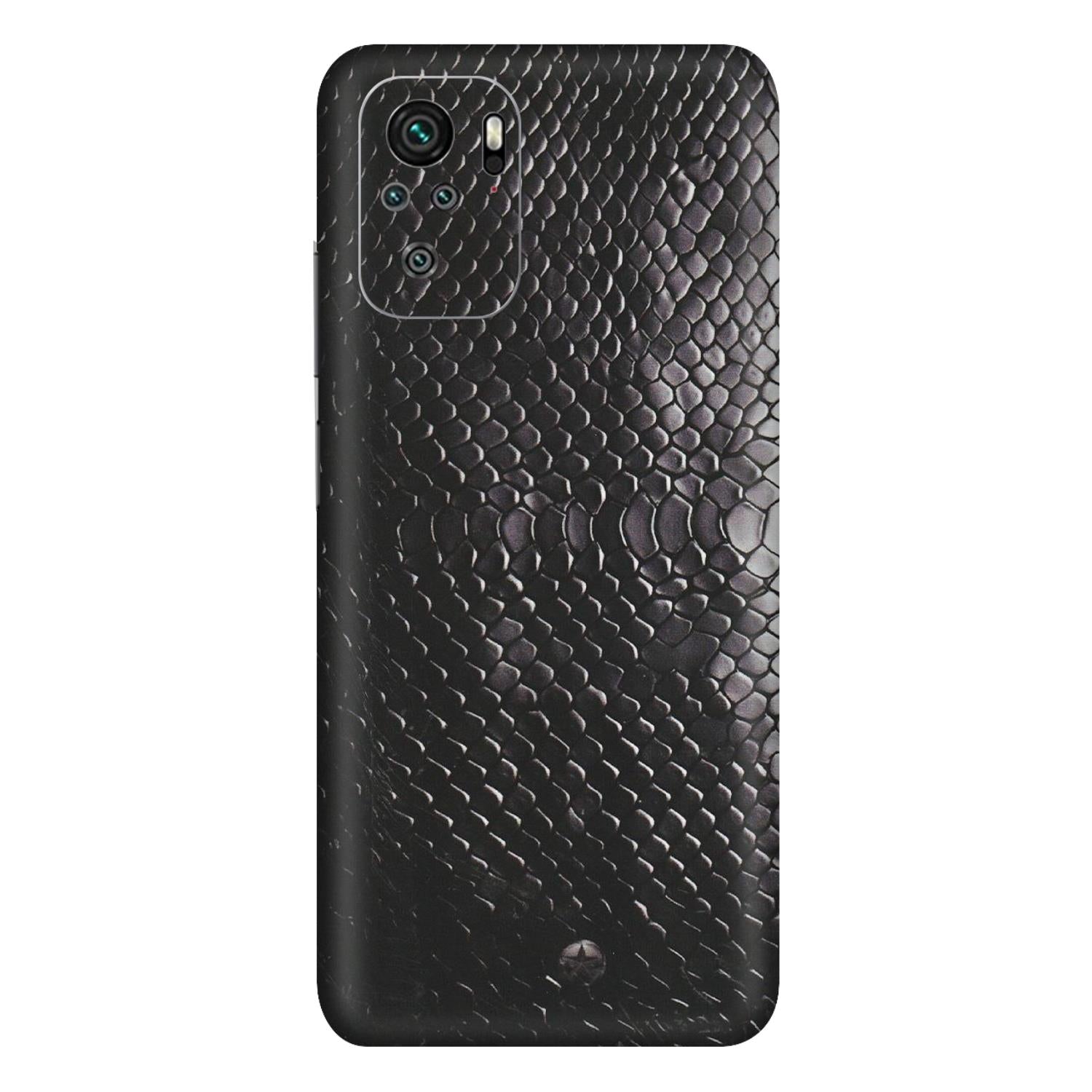 Xiaomi Redmi Phone Skins (All Models) - Black Snack Leather - Matte Finish (M-147) Redmi Note 10