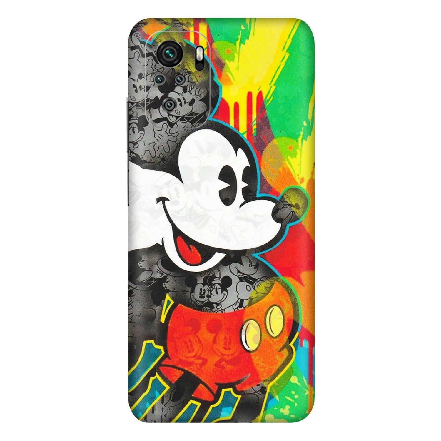 Xiaomi Redmi Phone Skins (All Models) - Multiple Mickey With Colourful Texture - Matte Finish (M-84) Redmi Note 10