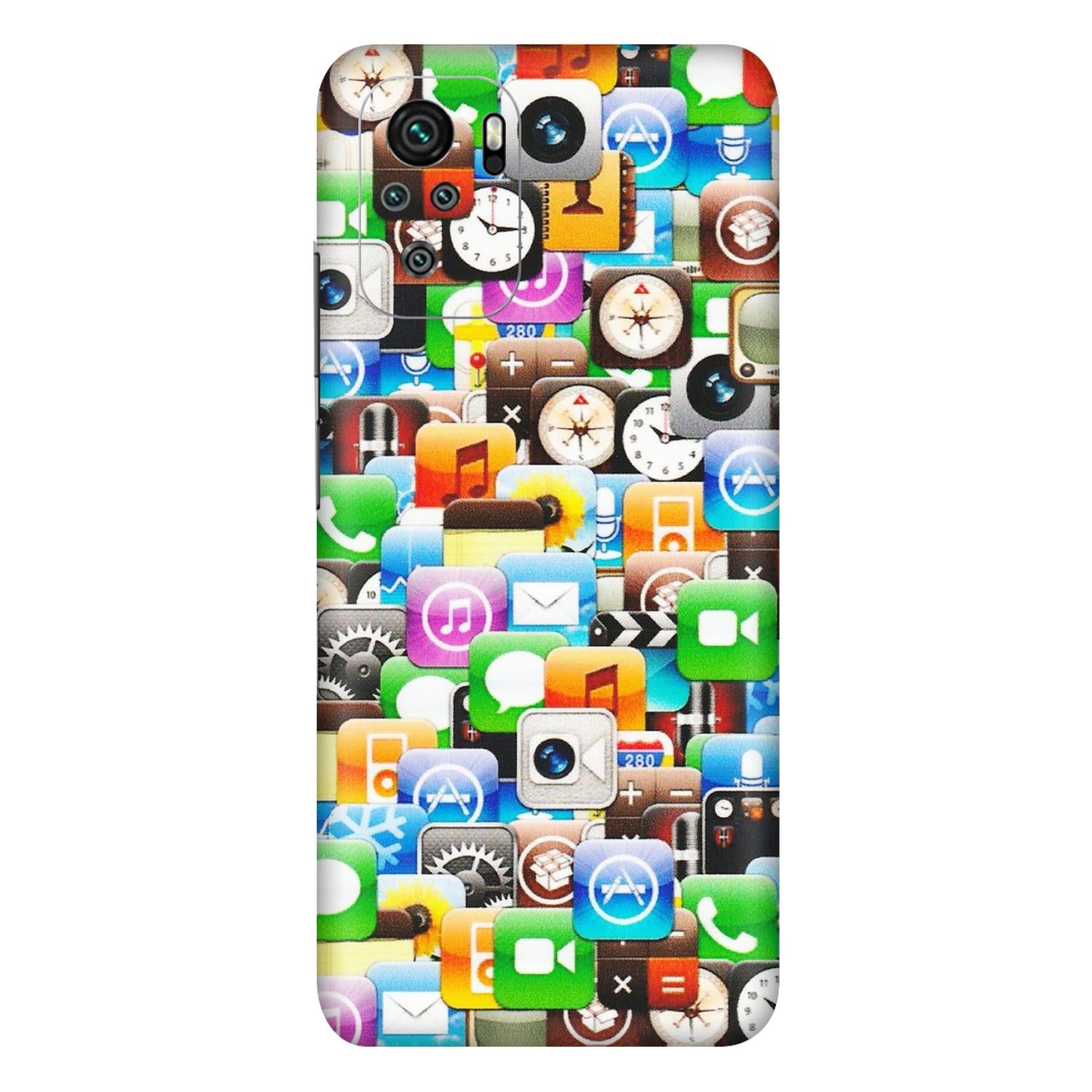 Xiaomi Redmi Phone Skins (All Models) - All Apple Icons - Matte Finish (M-93) Redmi Note 10