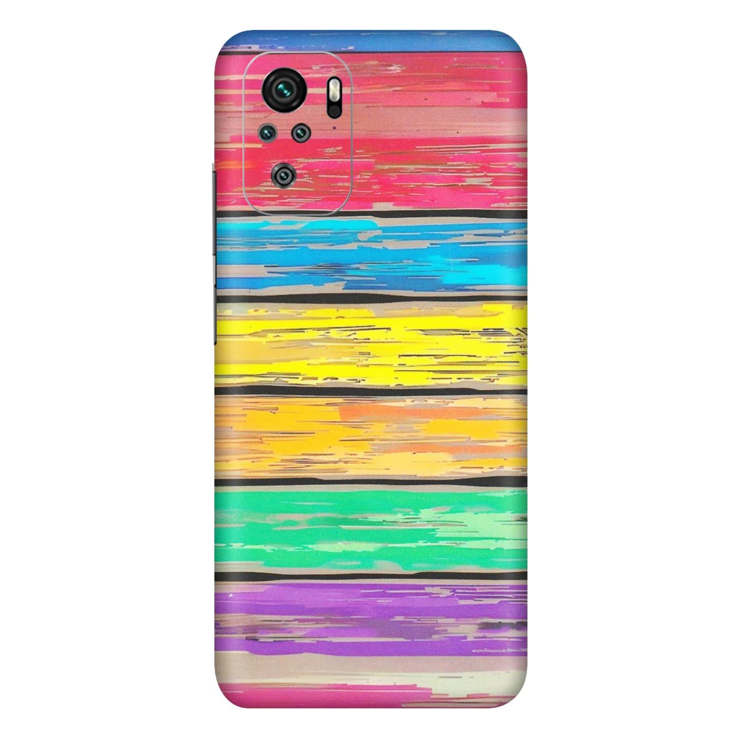 Xiaomi Redmi Phone Skins (All Models) - Multi Colour Wooden Wall - Matte Finish (M-96) Redmi Note 10