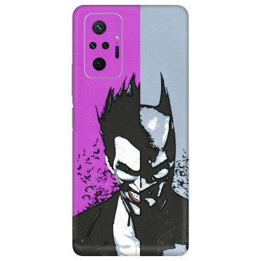 Xiaomi Redmi Phone Skins (All Models) - Batman & Joker - 3D Embossed Finish (L-143) Redmi Note 10 Pro