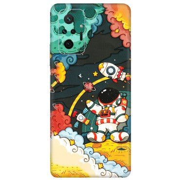 Xiaomi Redmi Phone Skins (All Models) - Astronauts & Spaceship - 3D Embossed Finish (L-145) Redmi Note 10 Pro