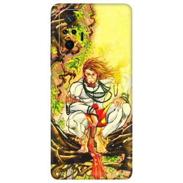 Xiaomi Redmi Phone Skins (All Models) - Lord Hanuman - 3D Embossed Finish (L-152) Redmi Note 10 Pro