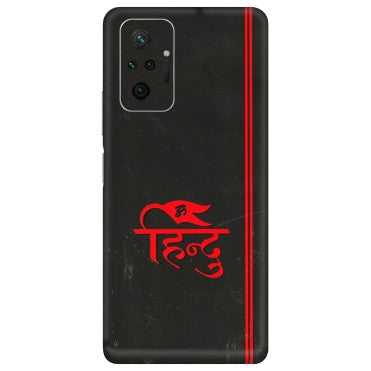 Xiaomi Redmi Phone Skins (All Models) - Hindu Black - 3D Embossed Finish (L-153) Redmi Note 10 Pro