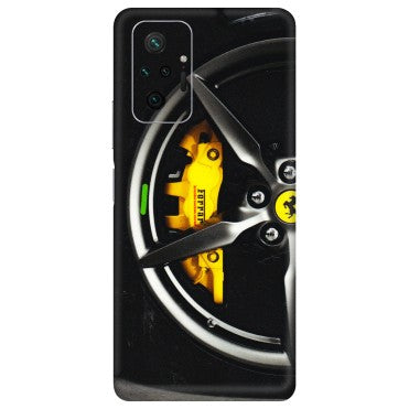 Xiaomi Redmi Phone Skins (All Models) - Ferrari Wheel Alloy - 3D Embossed Finish (L-173) Redmi Note 10 Pro