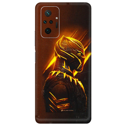 Xiaomi Redmi Phone Skins (All Models) - Gold Black Panther - 3D Embossed Finish (L-181) Redmi Note 10 Pro