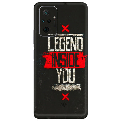 Xiaomi Redmi Phone Skins (All Models) - Legend Inside You - 3D Embossed Finish (L-186) Redmi Note 10 Pro
