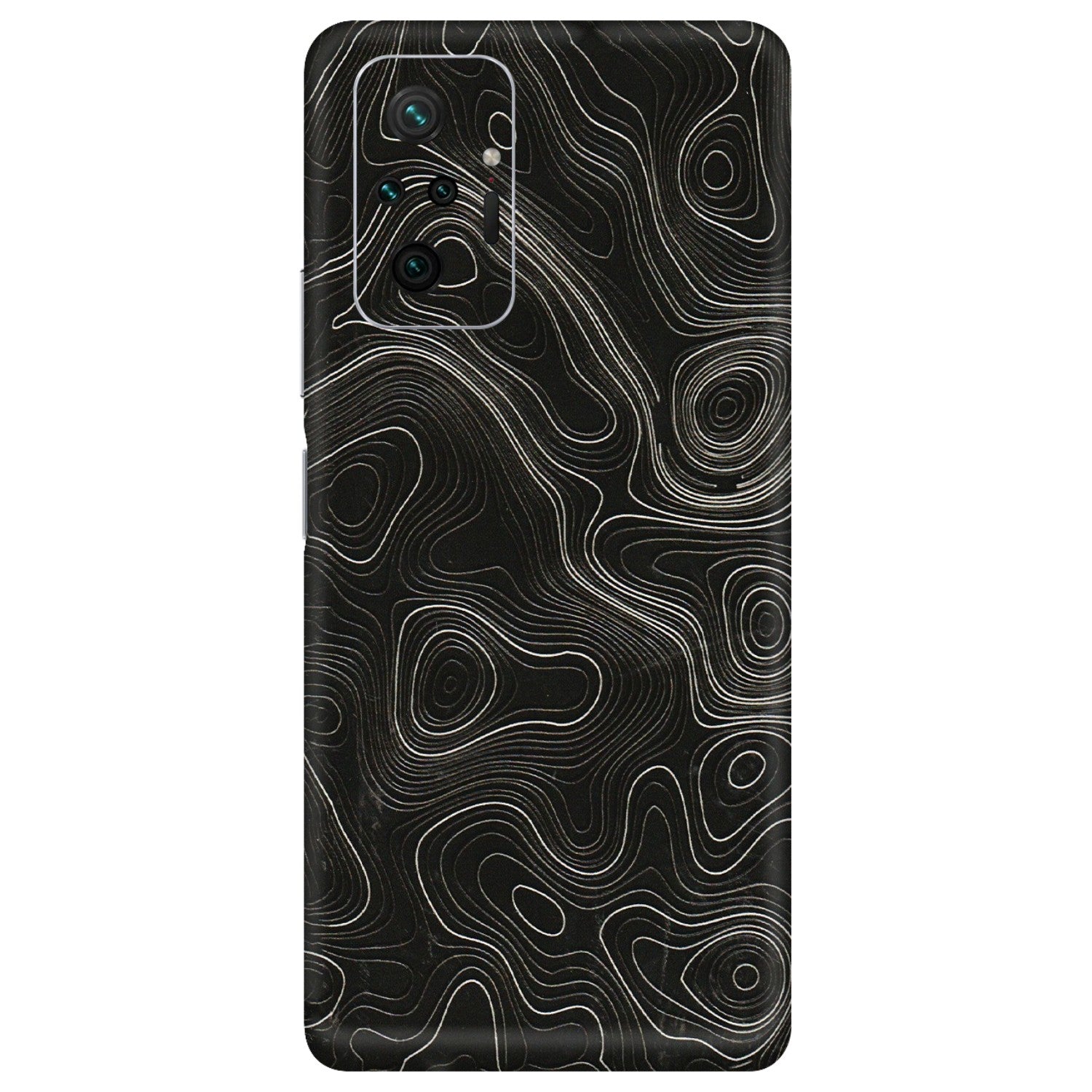 Xiaomi Redmi Phone Skins (All Models) - Black Swirl - 3D Embossed Finish (L-196) Redmi Note 10 Pro