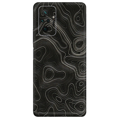 Xiaomi Redmi Phone Skins (All Models) - Black Swirl - 3D Embossed Finish (L-196) Redmi Note 10 Pro