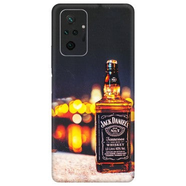 Xiaomi Redmi Phone Skins (All Models) - JD Whiskey Bottle - 3D Embossed Finish (L-20) Redmi Note 10 Pro