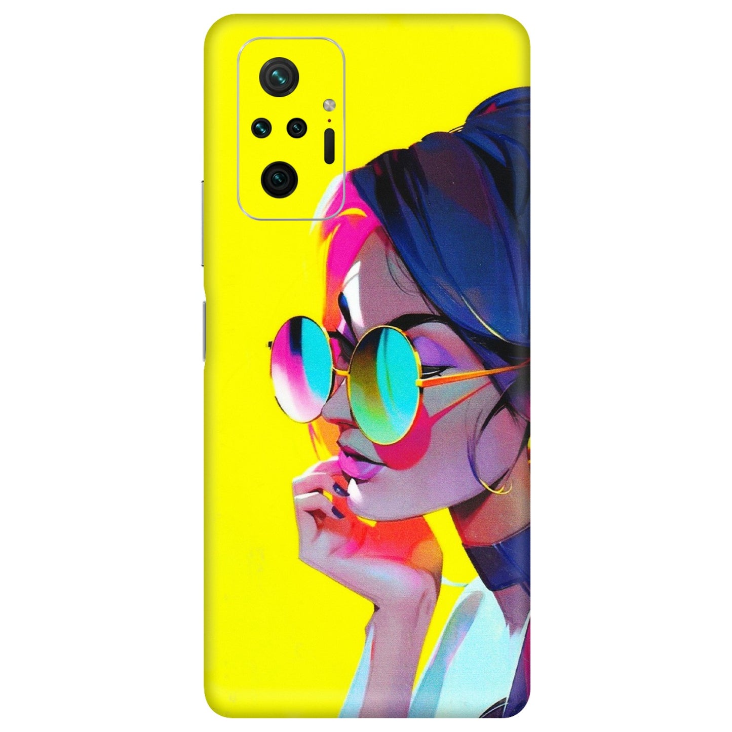 Xiaomi Redmi Phone Skins (All Models) - Bold Stylish Girl - 3D Embossed Finish (L-222) Redmi Note 10 Pro