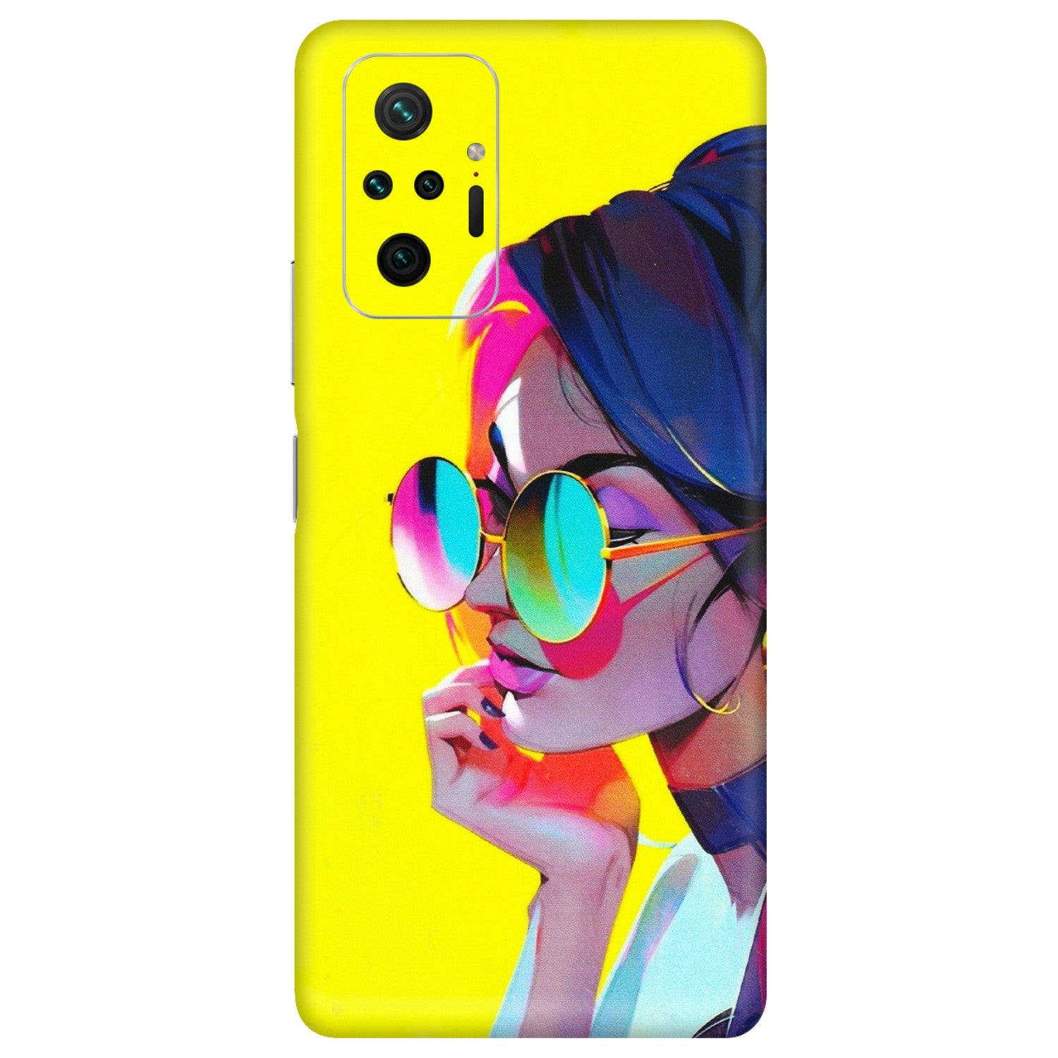 Xiaomi Redmi Phone Skins (All Models) - Bold Stylish Girl - 3D Embossed Finish (L-222) Redmi Note 10 Pro