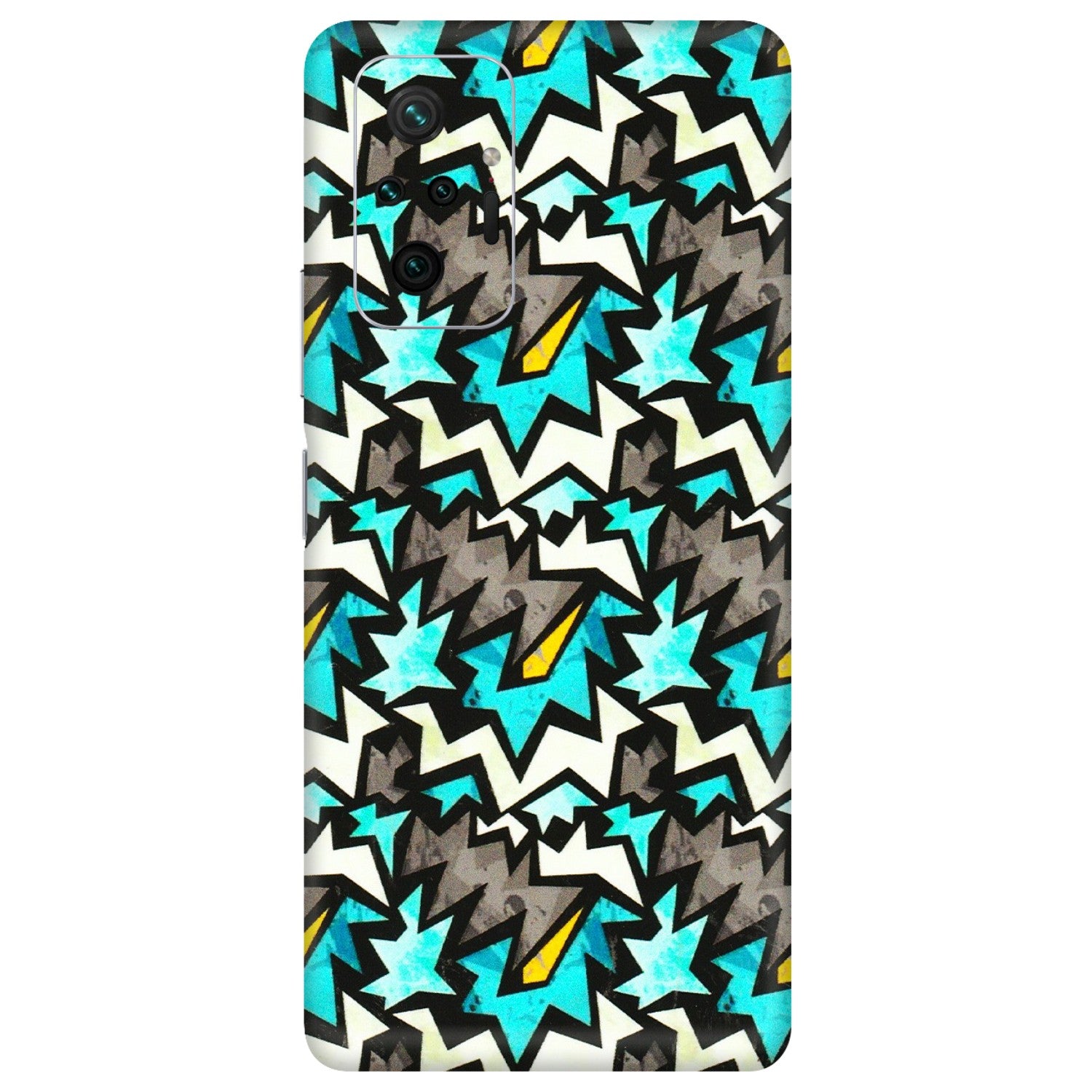 Xiaomi Redmi Phone Skins (All Models) - Funky Zig Zag - 3D Embossed Finish (L-223) Redmi Note 10 Pro