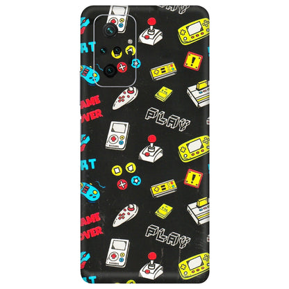 Xiaomi Redmi Phone Skins (All Models) - Gaming Doodles - 3D Embossed Finish (L-224) Redmi Note 10 Pro