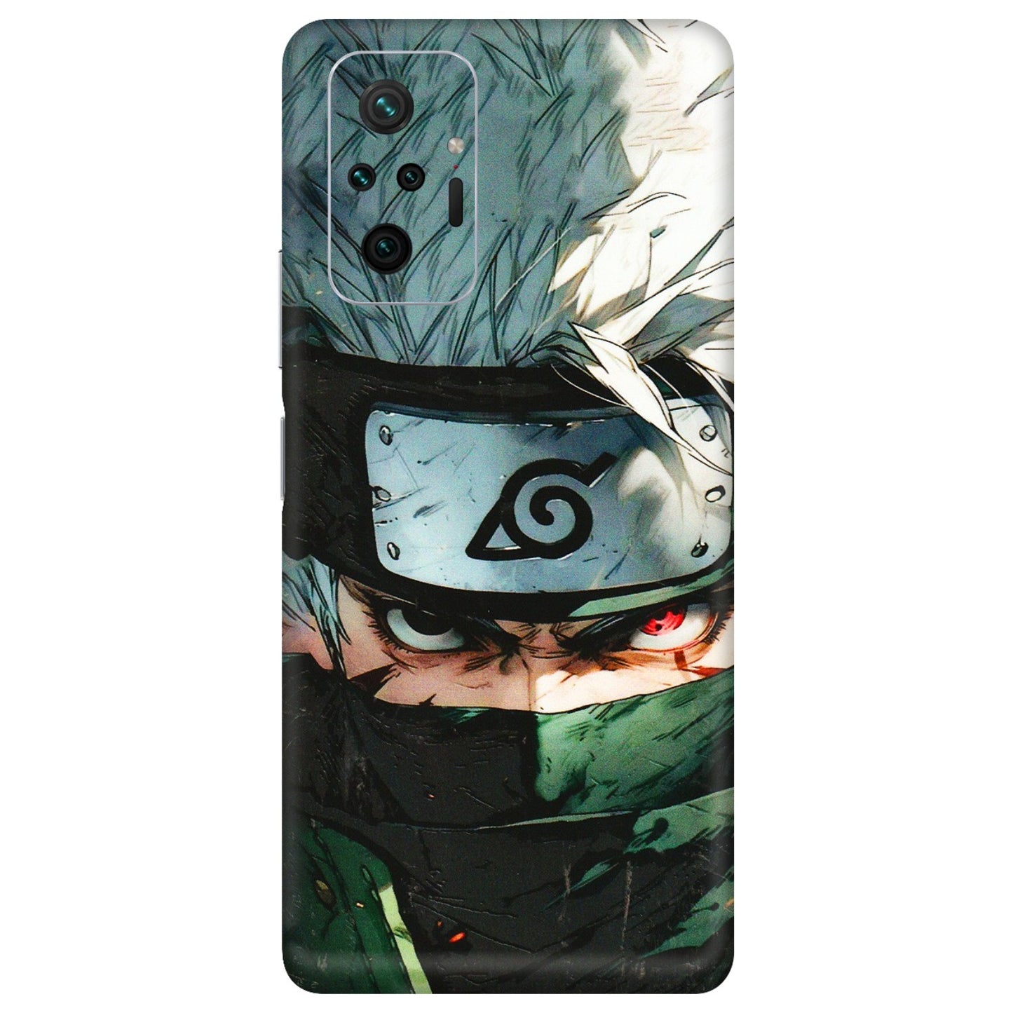 Xiaomi Redmi Phone Skins (All Models) - Kakashi Red Eye Focus - 3D Embossed Finish (L-227) Redmi Note 10 Pro