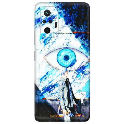 Xiaomi Redmi Phone Skins (All Models) - Gojo Satoru evil eye - 3D Embossed Finish (L-239) Redmi Note 10 Pro