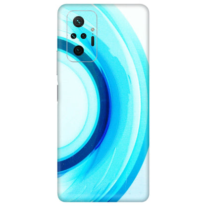 Xiaomi Redmi Phone Skins (All Models) - The Blue Curve - 3D Embossed Finish (L-244) Redmi Note 10 Pro