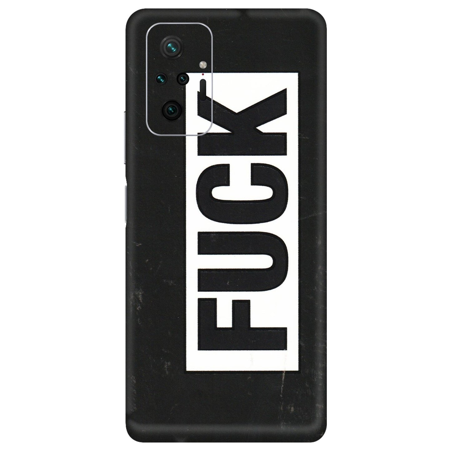 Xiaomi Redmi Phone Skins (All Models) - The F Word - 3D Embossed Finish (L-255) Redmi Note 10 Pro