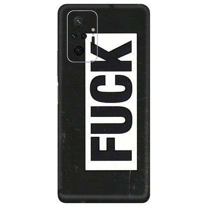 Xiaomi Redmi Phone Skins (All Models) - The F Word - 3D Embossed Finish (L-255) Redmi Note 10 Pro