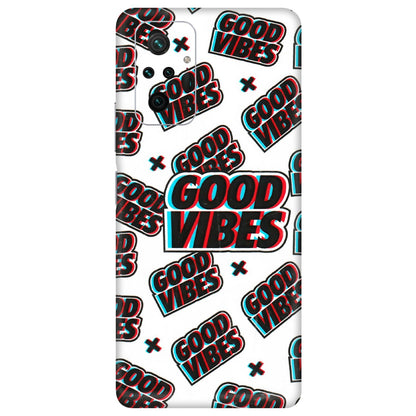 Xiaomi Redmi Phone Skins (All Models) - Good Vibes - 3D Embossed Finish (L-282) Redmi Note 10 Pro
