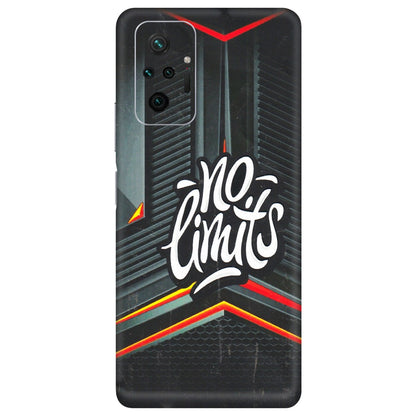 Xiaomi Redmi Phone Skins (All Models) - No Limits - 3D Embossed Finish (L-286) Redmi Note 10 Pro