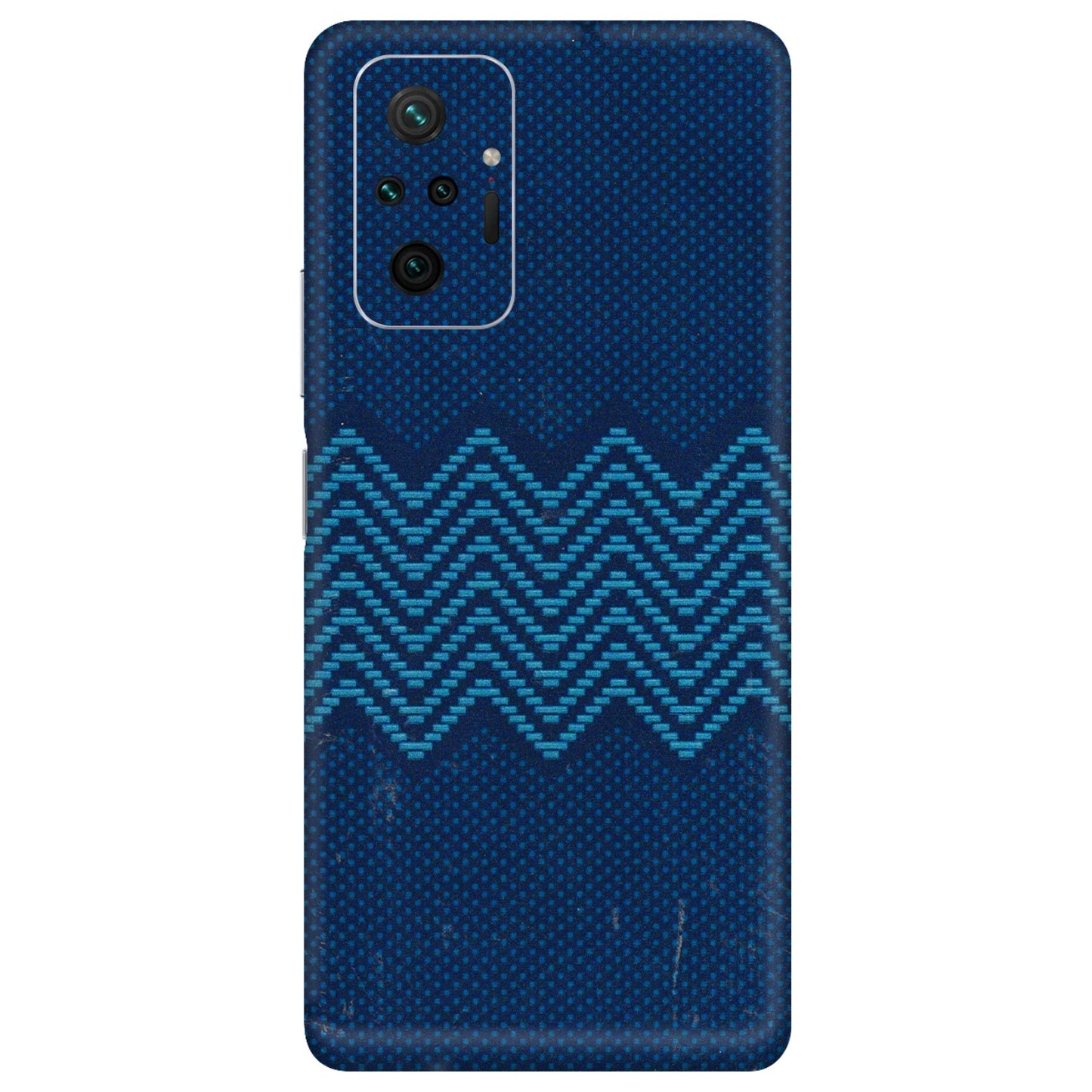 Xiaomi Redmi Phone Skins (All Models) - Blue Sober Waves - 3D Embossed Finish (L-306) Redmi Note 10 Pro