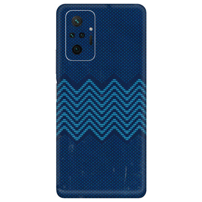 Xiaomi Redmi Phone Skins (All Models) - Blue Sober Waves - 3D Embossed Finish (L-306) Redmi Note 10 Pro