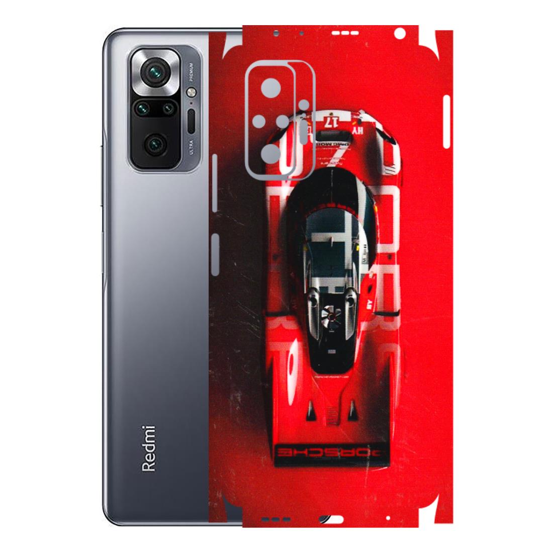 Xiaomi Redmi Phone Skins (All Models) - Red Porsche Car Logo - 3D Embossed Finish (L-315) Redmi Note 10 Pro