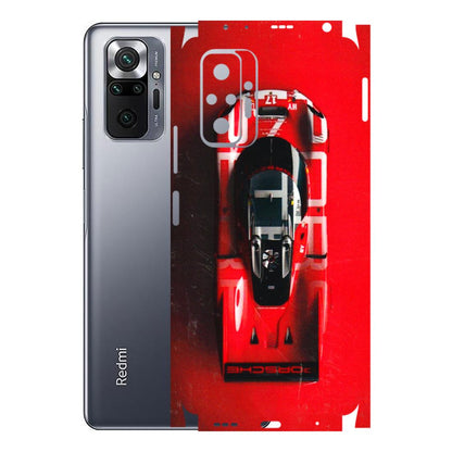 Xiaomi Redmi Phone Skins (All Models) - Red Porsche Car Logo - 3D Embossed Finish (L-315) Redmi Note 10 Pro