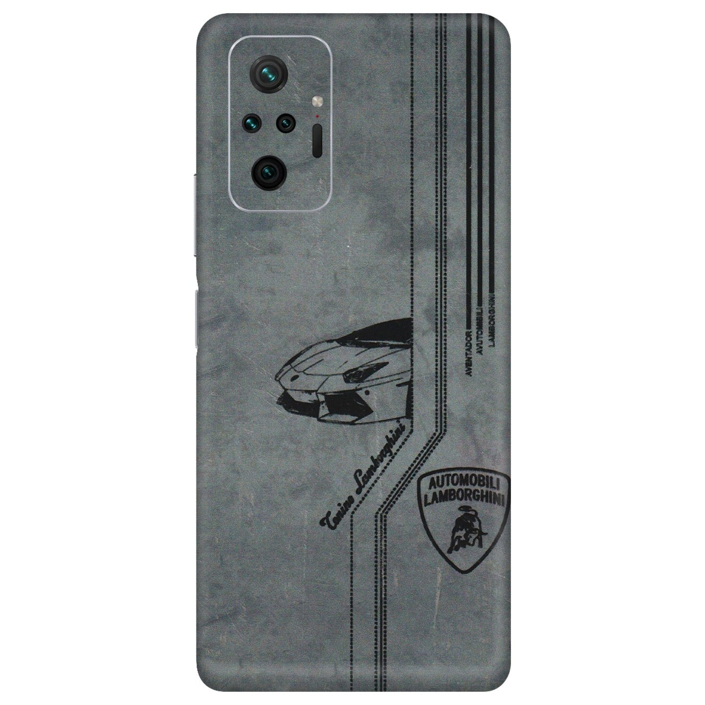 Xiaomi Redmi Phone Skins (All Models) - New Lamborgini Aventador - 3D Embossed Finish (L-321) Redmi Note 10 Pro