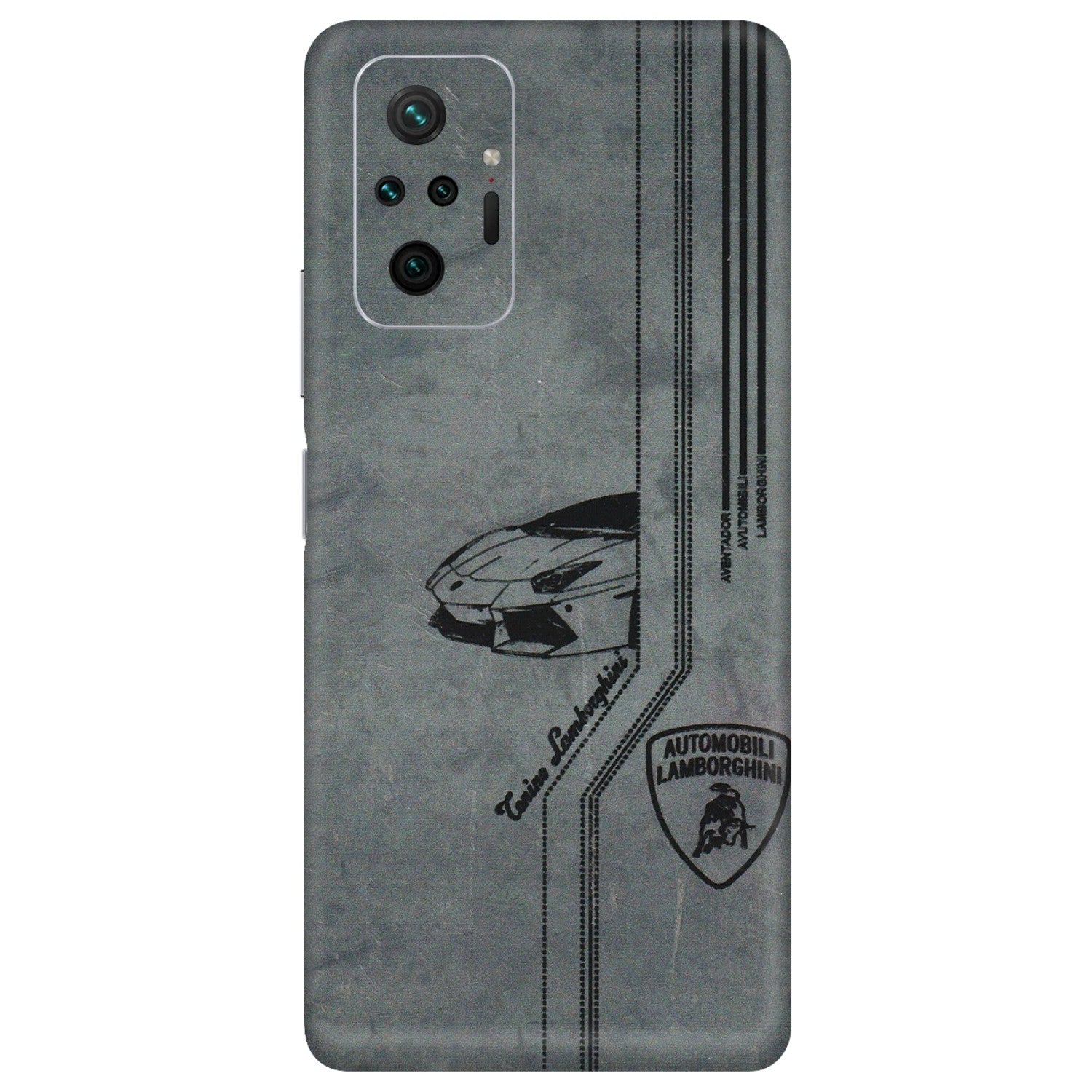Xiaomi Redmi Phone Skins (All Models) - New Lamborgini Aventador - 3D Embossed Finish (L-321) Redmi Note 10 Pro