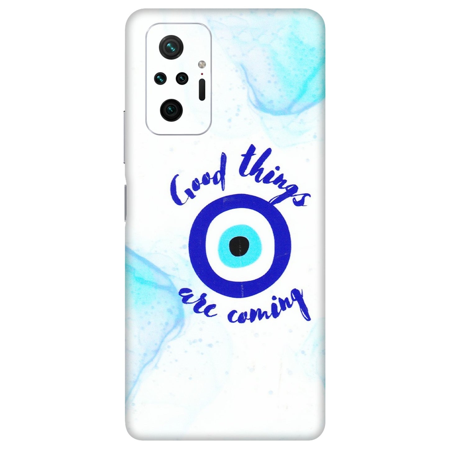 Xiaomi Redmi Phone Skins (All Models) - Evil Eye Good Things Are Coming - 3D Embossed Finish (L-322) Redmi Note 10 Pro