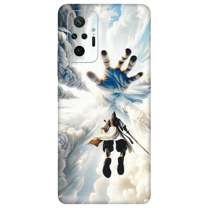 Xiaomi Redmi Phone Skins (All Models) - Big Hand With Monkey King - 3D Embossed Finish (L-323) Redmi Note 10 Pro