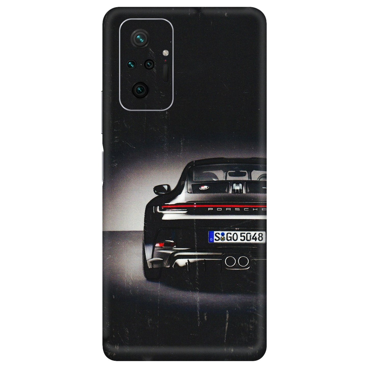 Xiaomi Redmi Phone Skins (All Models) - New Black Porsche GT3 - 3D Embossed Finish (L-327) Redmi Note 10 Pro