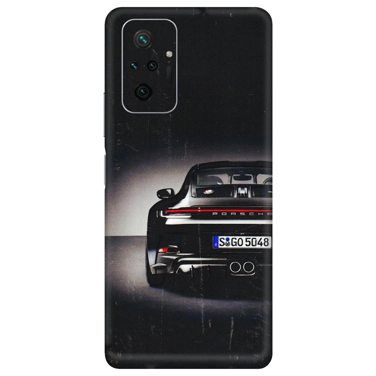 Xiaomi Redmi Phone Skins (All Models) - New Black Porsche GT3 - 3D Embossed Finish (L-327) Redmi Note 10 Pro