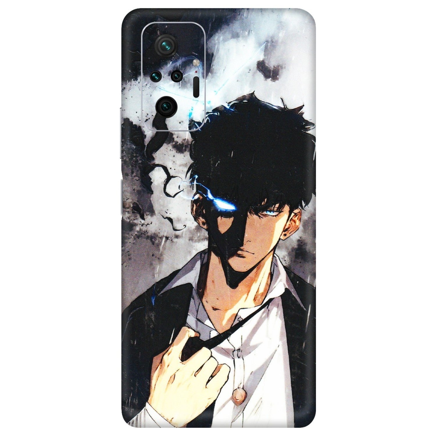 Xiaomi Redmi Phone Skins (All Models) - Sung Jinwoo Manhwa Anime - 3D Embossed Finish (L-328) Redmi Note 10 Pro