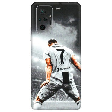 Xiaomi Redmi Phone Skins (All Models) - Ronaldo CR7 Crazy - 3D Embossed Finish (L-44) Redmi Note 10 Pro